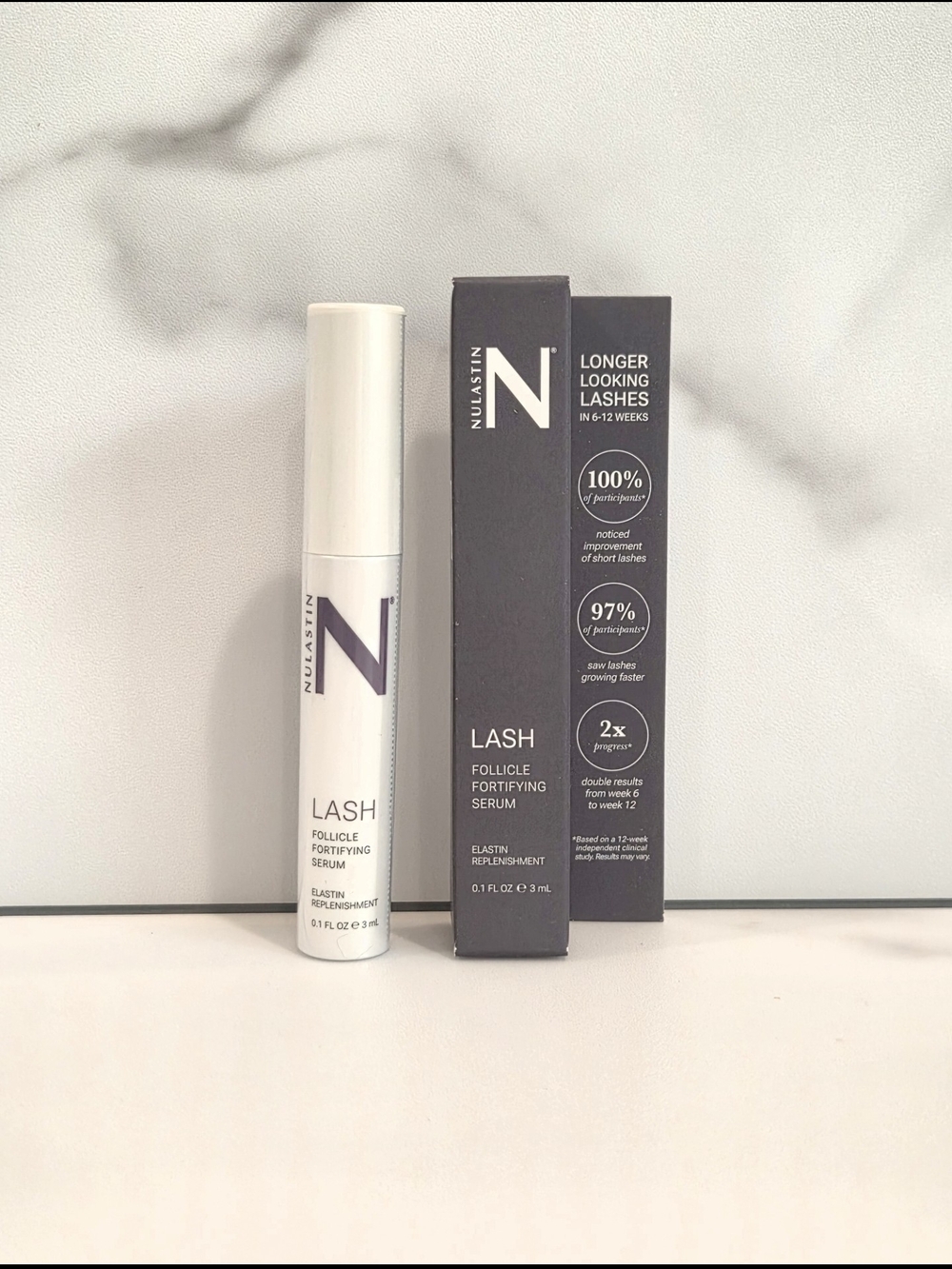 Nulastin LASH Follicle Fortifying Eyelash Serum 3ml - NEW IN BOX Retail $84